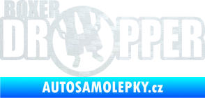 Samolepka Boxer dropper 3D karbon bílý