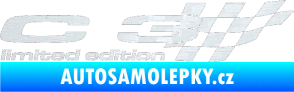 Samolepka C3 limited edition pravá 3D karbon bílý