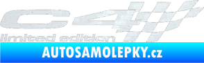 Samolepka C4 limited edition pravá 3D karbon bílý