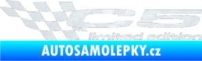 Samolepka C5 limited edition levá 3D karbon bílý