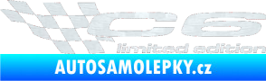 Samolepka C6 limited edition levá 3D karbon bílý