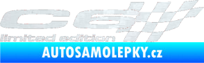 Samolepka C6 limited edition pravá 3D karbon bílý