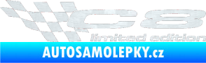 Samolepka C8 limited edition levá 3D karbon bílý