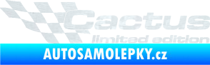 Samolepka Cactus limited edition levá 3D karbon bílý