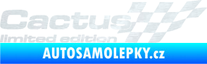 Samolepka Cactus limited edition pravá 3D karbon bílý