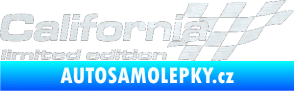 Samolepka California limited edition pravá 3D karbon bílý