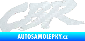 Samolepka CBR 003 3D karbon bílý
