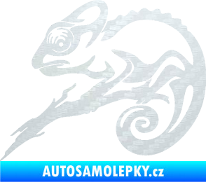 Samolepka Chameleon 001 levá 3D karbon bílý