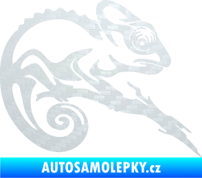 Samolepka Chameleon 001 pravá 3D karbon bílý