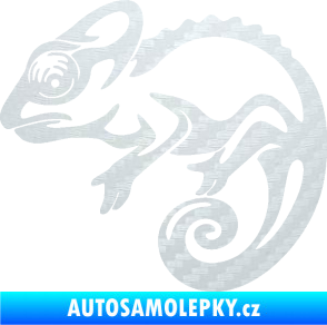 Samolepka Chameleon 002 levá 3D karbon bílý