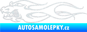 Samolepka Chapadelnik levá 3D karbon bílý