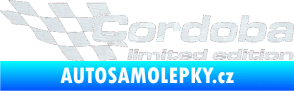 Samolepka Cordoba limited edition levá 3D karbon bílý