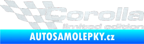 Samolepka Corolla limited edition levá 3D karbon bílý