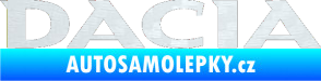 Samolepka Dacia 001 3D karbon bílý