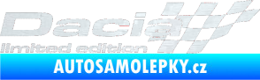 Samolepka Dacia limited edition pravá 3D karbon bílý
