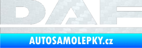 Samolepka DAF 3D karbon bílý