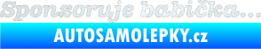 Samolepka Sponzoruje babička 3D karbon bílý