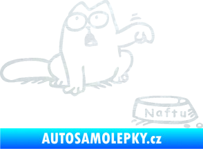 Samolepka Dolej naftu - pravá 3D karbon bílý
