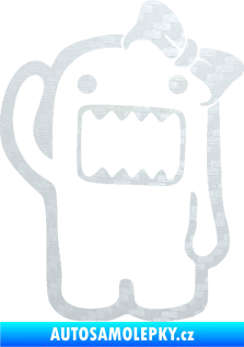 Samolepka Domo 011 pravá girl 3D karbon bílý