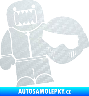 Samolepka Domo 014 pravá Stig 3D karbon bílý