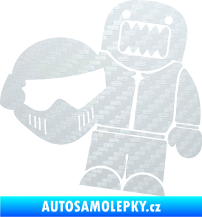 Samolepka Domo 014 levá Stig 3D karbon bílý