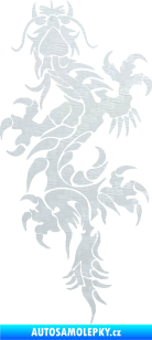 Samolepka Dragon 050 levá 3D karbon bílý