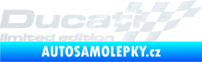 Samolepka Ducati limited edition pravá 3D karbon bílý