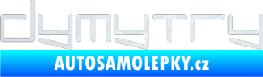 Samolepka Dymytry 002 3D karbon bílý