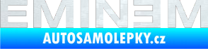 Samolepka Eminem 3D karbon bílý
