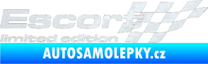 Samolepka Escort limited edition pravá 3D karbon bílý
