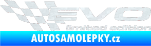 Samolepka Evo limited edition levá 3D karbon bílý