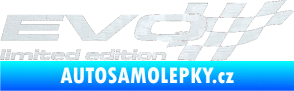 Samolepka Evo limited edition pravá 3D karbon bílý