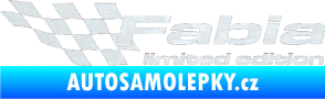 Samolepka Fabia limited edition levá 3D karbon bílý