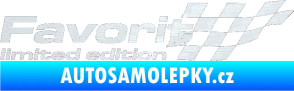 Samolepka Favorit limited edition pravá 3D karbon bílý