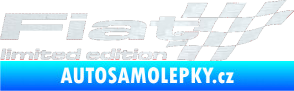 Samolepka Fiat limited edition pravá 3D karbon bílý
