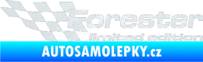 Samolepka Forester limited edition levá 3D karbon bílý