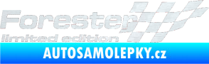 Samolepka Forester limited edition pravá 3D karbon bílý