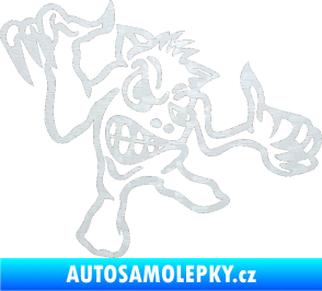 Samolepka Formelák pravá 3D karbon bílý