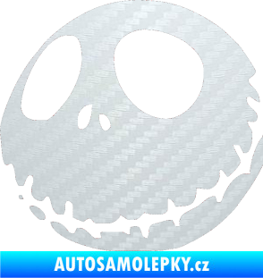 Samolepka Halloween 002 levá 3D karbon bílý