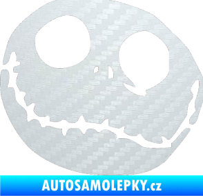 Samolepka Halloween 005 levá 3D karbon bílý
