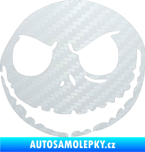 Samolepka Halloween 011 levá 3D karbon bílý
