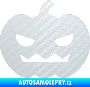 Samolepka Halloween 013 levá 3D karbon bílý