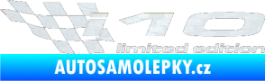 Samolepka i10 limited edition levá 3D karbon bílý