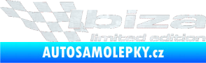 Samolepka Ibiza limited edition levá 3D karbon bílý