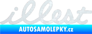 Samolepka Illest 001 3D karbon bílý