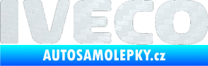 Samolepka Iveco 3D karbon bílý