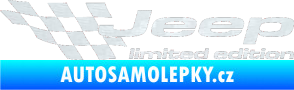 Samolepka Jeep limited edition levá 3D karbon bílý