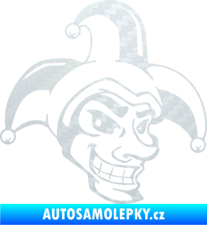 Samolepka Joker 001 pravá 3D karbon bílý
