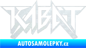 Samolepka Kabát 002 3D karbon bílý