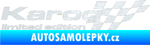 Samolepka Karoq limited edition pravá 3D karbon bílý